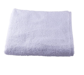 Plush Bath Towel - White